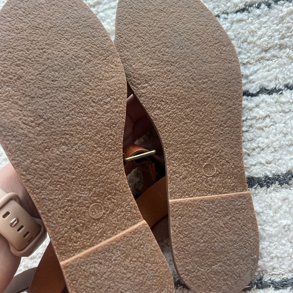 NWOT Madewell Brown Leather Sandals - Picture 3 of 3
